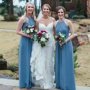 Weddington Way Dusty Blue Isabelle Size 4 Formal Dress